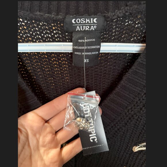 Cosmic Aura Celestial Patches Girls Cardigan - Picture 2 of 4